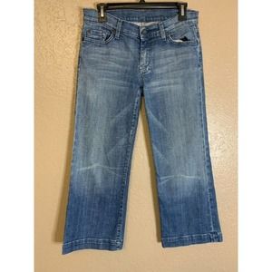 7 for all mankind women's cropped denim jeans DOJO size 29